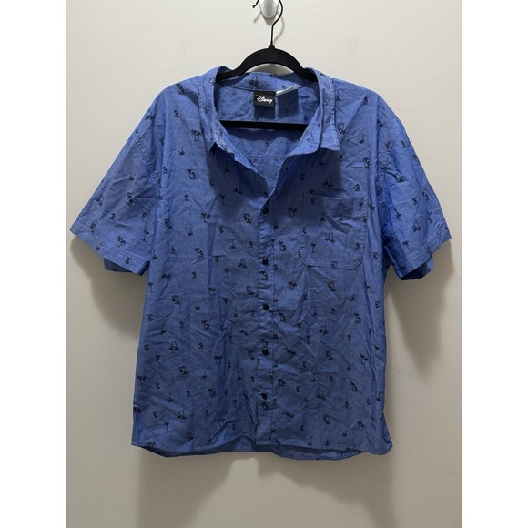 Disney Mickey Chambray Palm‎ Tree Print Size Xxl - Picture 1 of 7